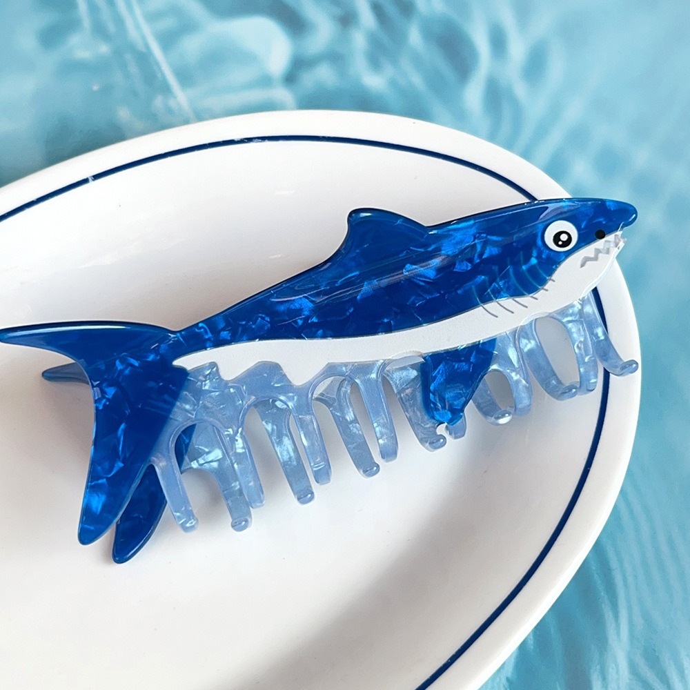 Korean Lifestyle & Kids Boutique - ヘアピン 海の動物 ヘアクリップ 金魚 PVC 海洋生物
