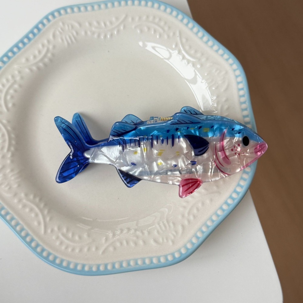 Korean Lifestyle & Kids Boutique - ヘアピン 海洋動物 ヘアクリップ ツナ PVC 海洋生物