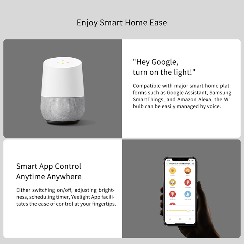 Yeelight GU10 W1 Wi-Fi対応スマートLE - Yeelight Light Smart Bulb のレビューと価格