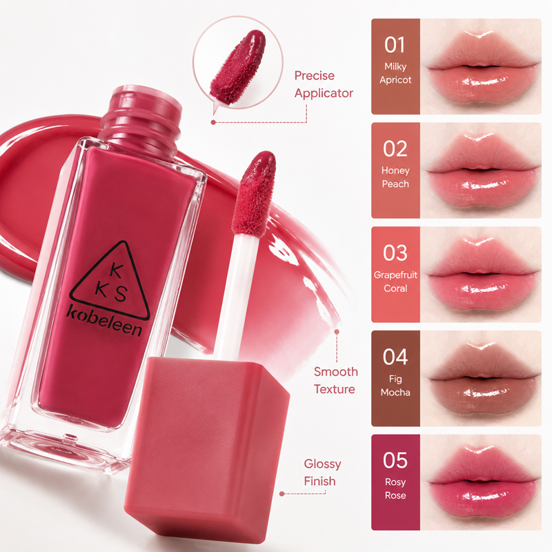 K-ビューティー ジューシーグラスリップグロスティント、5色 - Lip Tint Korean のレビューと価格