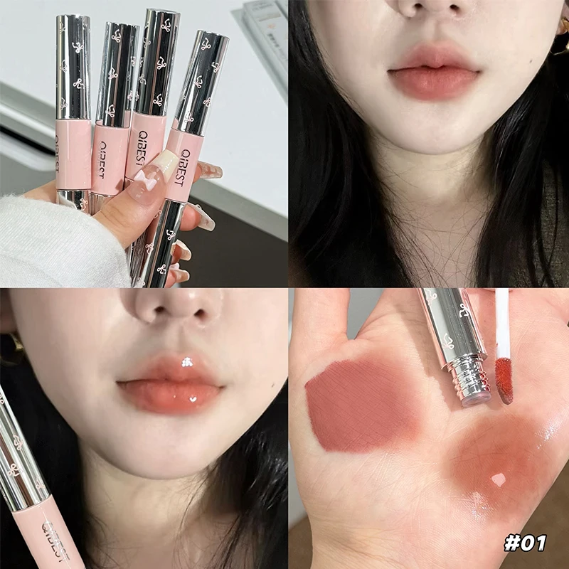 QIBEST ダブルエンドリップグレイズ 長持ちセクシーレッ - Lip Tint Korean のレビューと価格