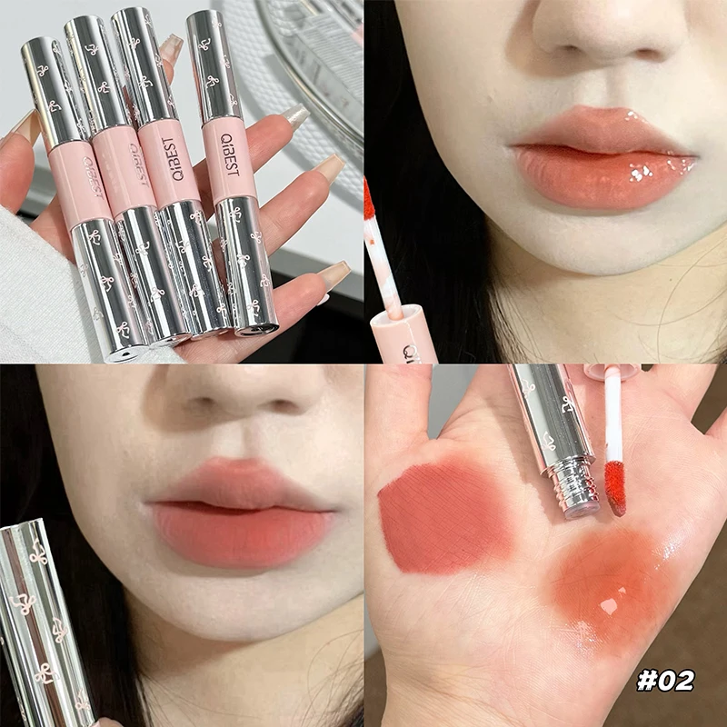 QIBEST ダブルヘッドマットベルベットリキッドリップステ - Lip Tint Korean のレビューと価格