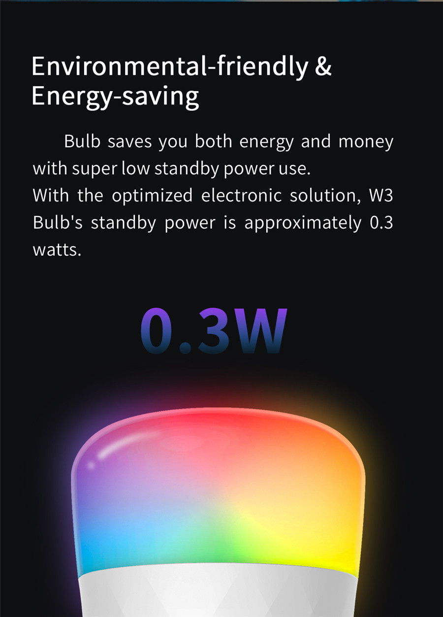 Yeelight スマート LED 電球 W3 E26 カラ - Yeelight Light Smart Bulb のレビューと価格